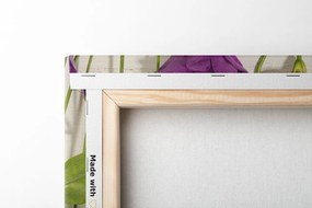 Tablou flori violete frumoase
