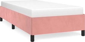 vidaXL Cadru de pat, roz, 80x200 cm, catifea