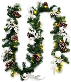 Ghirlandă de Crăciun cu 50 de lumini LED calde, 2,7 m