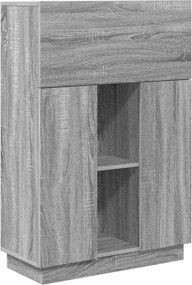 vidaXL Birou cu raft Gri Sonoma 71.5 x 31.5 x 106.5 cm Lemn compozit