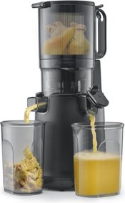 Storcator cu presare la rece slow juicer Caso Juice Fit Pro, 250 W, 1 l, 40 rpm, Safety Stop, Functionare silentioasa, Negru mat