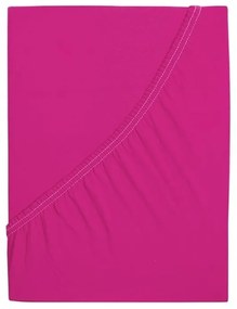 Cearsaf din jersey pentru patut copii purpuriu 70 x 140 cm