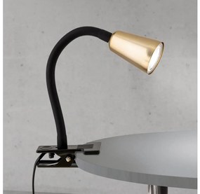 Orion DOTTY - Lampă de birou flexibilă cu clemă, 1xGU10/10W/230V, alamă/negru