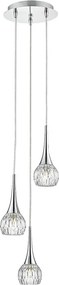 Där Lighting LYA0350 - Lustru suspendat pe cablu LYALL 3xG9/40W/230V crom lucios