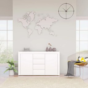 vidaXL Dulap, alb extralucios, 120x36x69 cm, lemn prelucrat