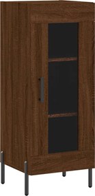 vidaXL Servantă, stejar maro, 34,5x34x90 cm, lemn compozit