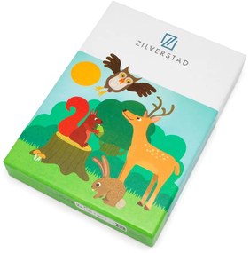 Tacâmuri argintii din oțel inoxidabil pentru copii 4 buc. Forest Animals – Zilverstad