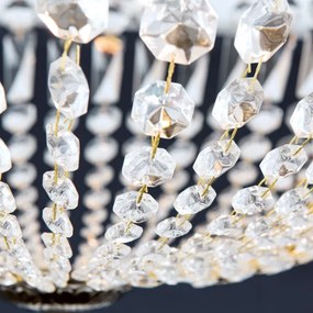 Lustră de cristal pe tijă Orion DL 7-542/6 ARILA 6xE27/60W/230V d. 60 cm maro/patină