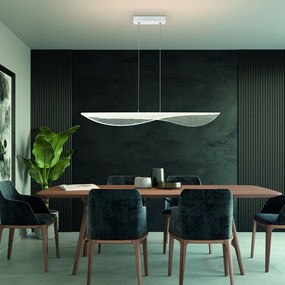 Lustra suspendata LED design deosebit Bianca