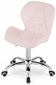 Scaun de birou AVOLA VELVET roz