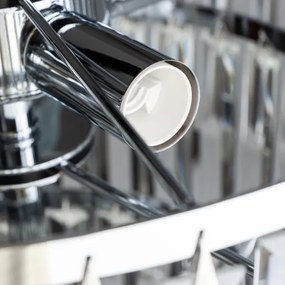 Lustră de cristal pe lanț Brilagi MOZART 5xE14/40W/230V crom lucios