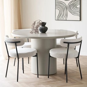 Scaun de dining alb Badalona – House Nordic