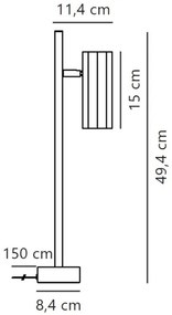 Lampă de masă Nordlux ALANIS 1xGU10/15W/230V negru