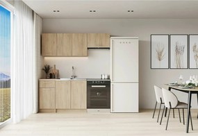 Set bucatarie CORONA, stejar cremona/stejar sonoma, PAL, 180 cm
