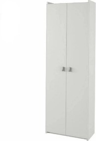 Dulap NATALI TYP 2, alb, PAL melaminat, cu 2 usi, 64x32x190 cm