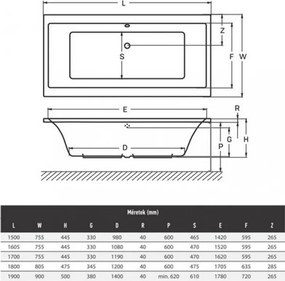 Corp de cadă Tengiz drept 150, cu picioare