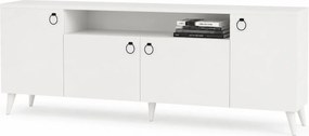 Comoda 616TNM1604, alb, PAL melaminat, 180x45x79 cm