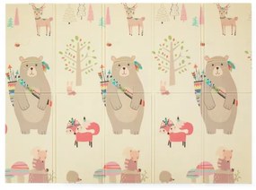 Covoraș de joacă pliabil CAMPY ELEPHANT&FOX PETITE&MARS