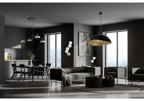 Lustră pe cablu ARTIS 4xE14/40W/230V negru/auriu