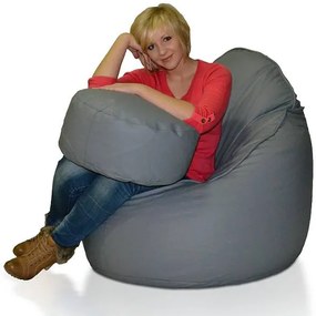 Fotoliu puf cu taburete Cocco XXXL (gri). 1054559