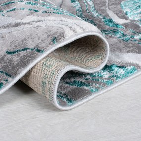 Covor Marbled Emerald, Flair Rugs, 80x150 cm, polipropilena/poliester, verde