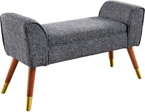 Bancheta eleganta, Tapitata Tesatura Bouce, Antracit, Scarlett 90cm