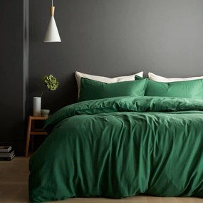 Lenjerie de pat verde pentru pat de o persoană 135x200 cm Relaxed – Content by Terence Conran