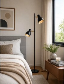 Lampadar LED 1xE27/7W/230V 2700K negru