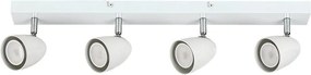 Plafoniera cu Spot-uri Directionabile, 4xGU10, Perico alba
