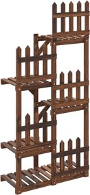 vidaXL Suport pentru flori, 60x25x130 cm, lemn masiv de brad