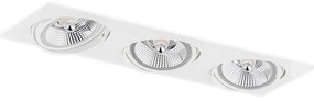 Argon 6115 - Plafonier OLIMP 3xGU10-AR111/12W/230V alb