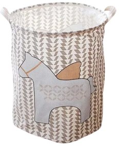 Cos pentru jucarii si rufe cu imprimeu PEGAS 35x45 cm, colorat