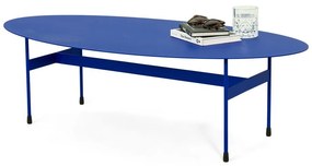 Măsuță de cafea albastră din metal 39x120 cm Mira – Spinder Design