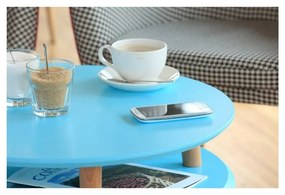 Măsuță de cafea Ragaba UFO Ø 57 cm, gri deschis