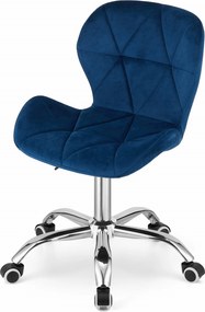 OFERTA Scaun de birou albastru AVOLA VELVET II. calitate
