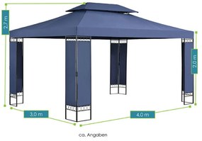 Cort de grãdinã "Capri" 3 x 4 m albastru închis