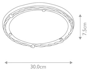 Plafonieră Elstead PB-F-B-BLACK PEMBROKE 1xE27/60W/230V negru