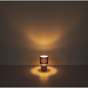 Lampă de masă VALENTINO 1xE14/40W/230V negru/auriu Globo 21626