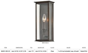 Aplica de perete pentru exterior CHAUNCEY IP44
