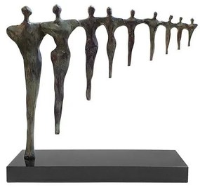 Statueta bronz masiv "Echipa de perspectiva"