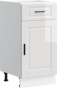 vidaXL Dulap bază de bucătărie „Porto” din lemn prelucrat alb lucios