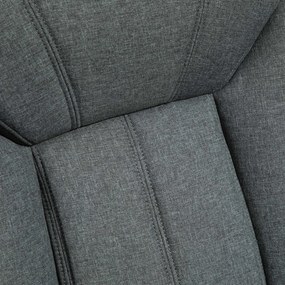 Vinsetto Scaun de birou cu funcție de balans, scaun ergonomic cu brațe capitonate, suport pentru cap ajustabil, scaun de birou rotativ cu spătar din nailon Gri 65 x 78 x 110-118 cm | Aosom Romania