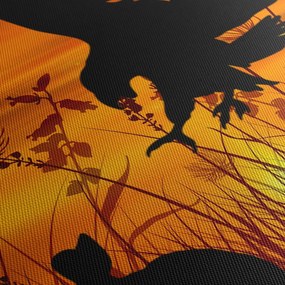 Tablou cu silueta prădătorului (150x105 cm)