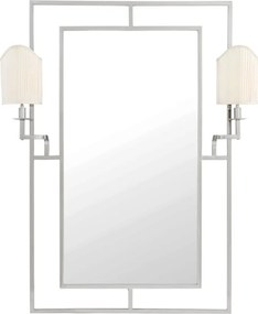 Oglinda cu iluminat decorativa LUX clasic Astaire argintiu/ alb 109312 HZ