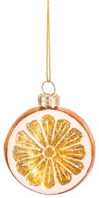 Ornament de Crăciun din sticlă Orange – Sass &amp; Belle