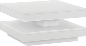 Masuta cafea MANDY, alb, 70x70x34 cm