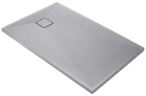 Cadita de dus Deante Correo gri metalic 90x140 cm