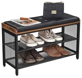 Pantofar DAVOR maro/negru