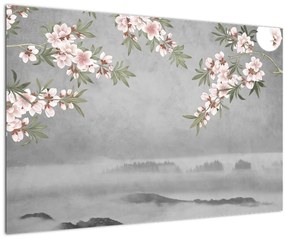 Tablou - Peisaj cu lună (90x60 cm)