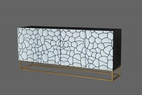 Comoda cu model mozaic 3D Vulcano 177cm